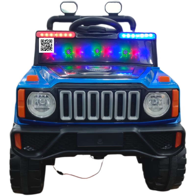 Rechargeable Kids Electric Jeep Car with LED Lights, Music & Remote Control – Off-Road Ride-On Toy for Boys & Girls