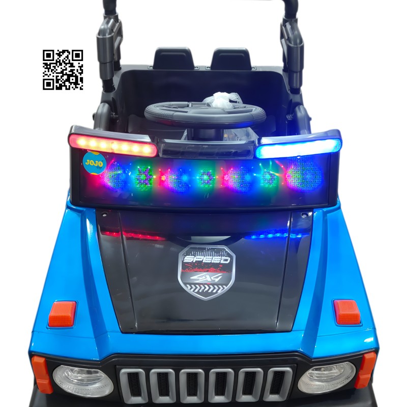 Rechargeable Kids Electric Jeep Car with LED Lights, Music & Remote Control – Off-Road Ride-On Toy for Boys & Girls