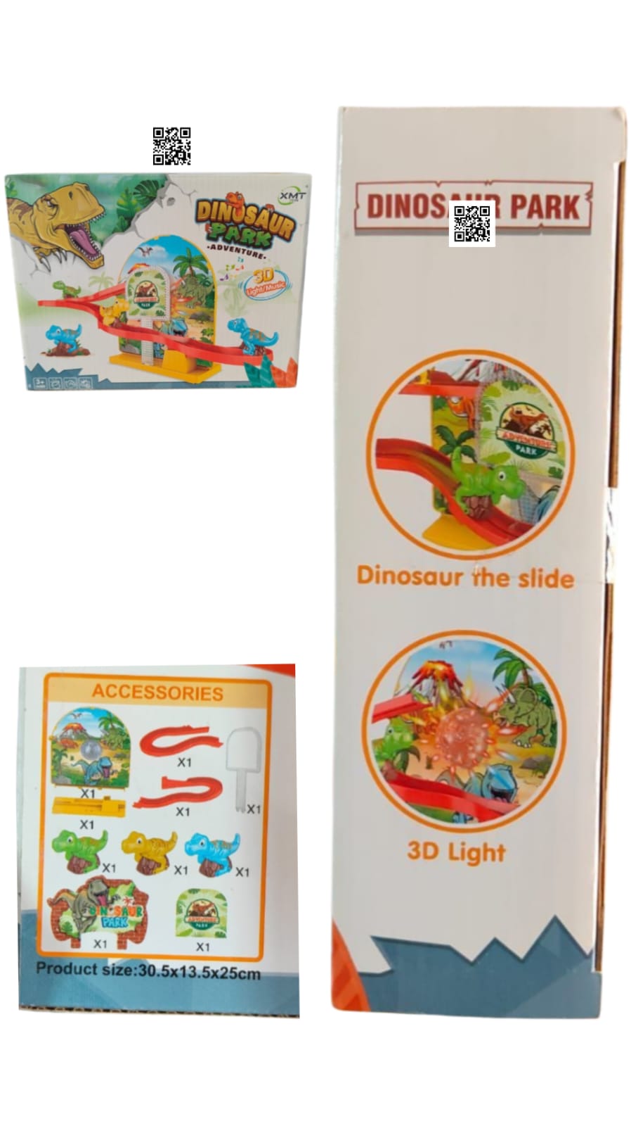 XMT Toys "Dinosaur Park Adventure" 3D Play Set with Lights and Music