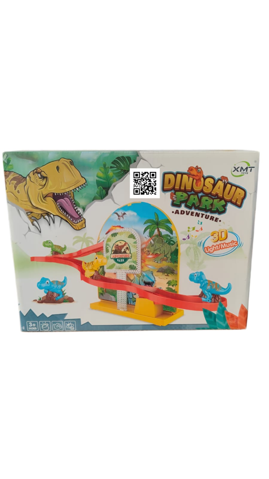 XMT Toys "Dinosaur Park Adventure" 3D Play Set with Lights and Music