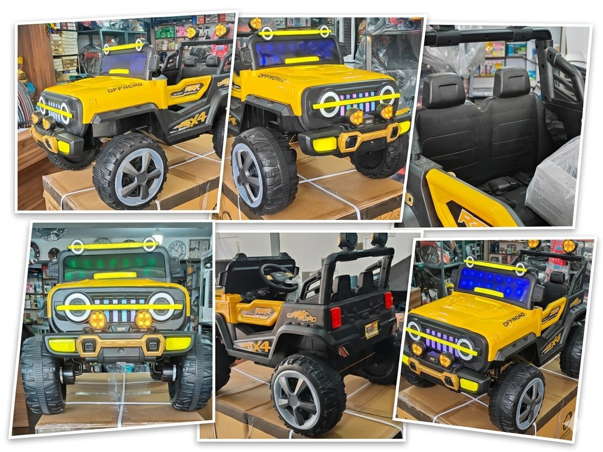 Thar-Inspired 'Monster Raider' 4x4 Off-Road Ride-On Jeep (Premium Edition)