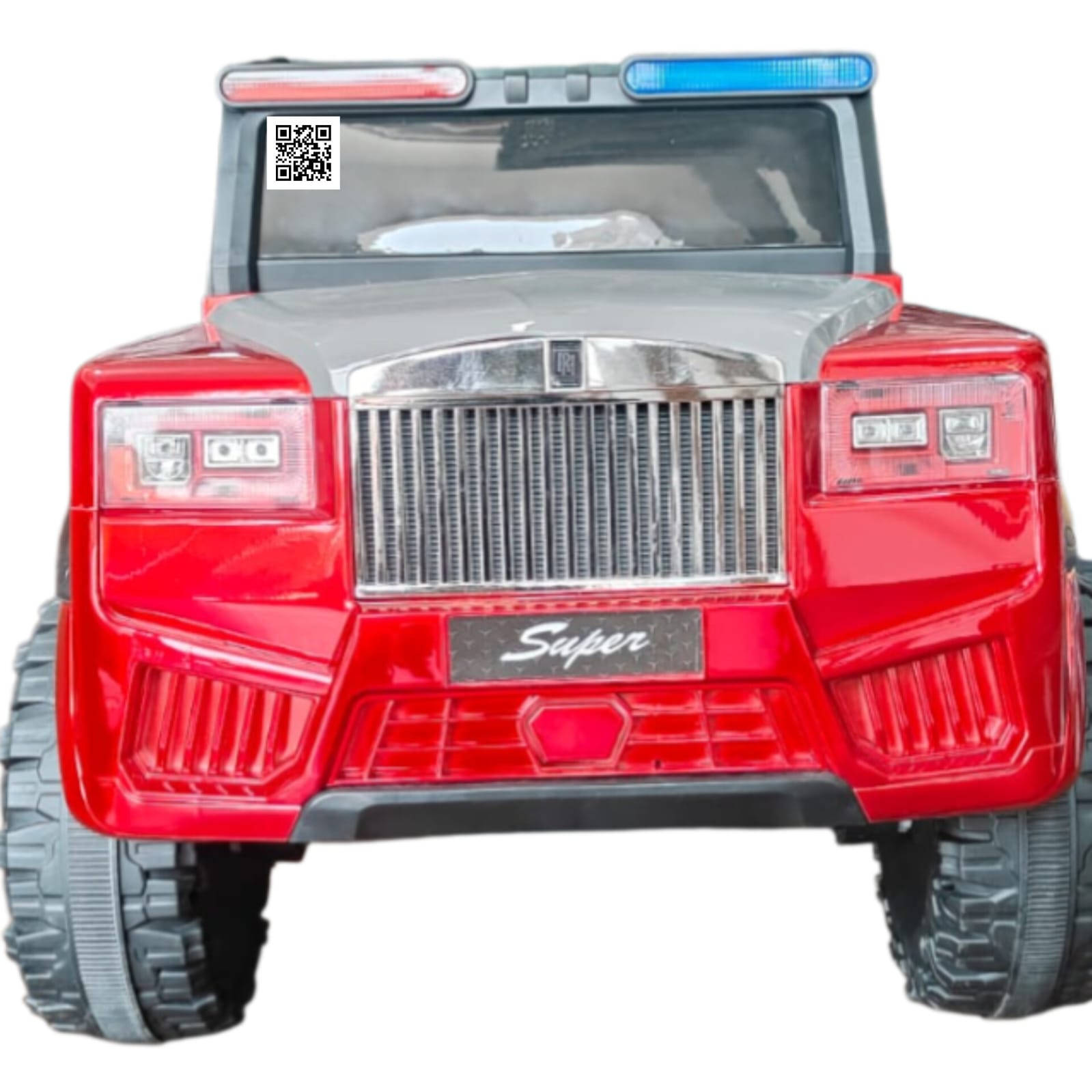 Super Luxury Patrol: 4x4 Battery-Operated Police Edition Jeep