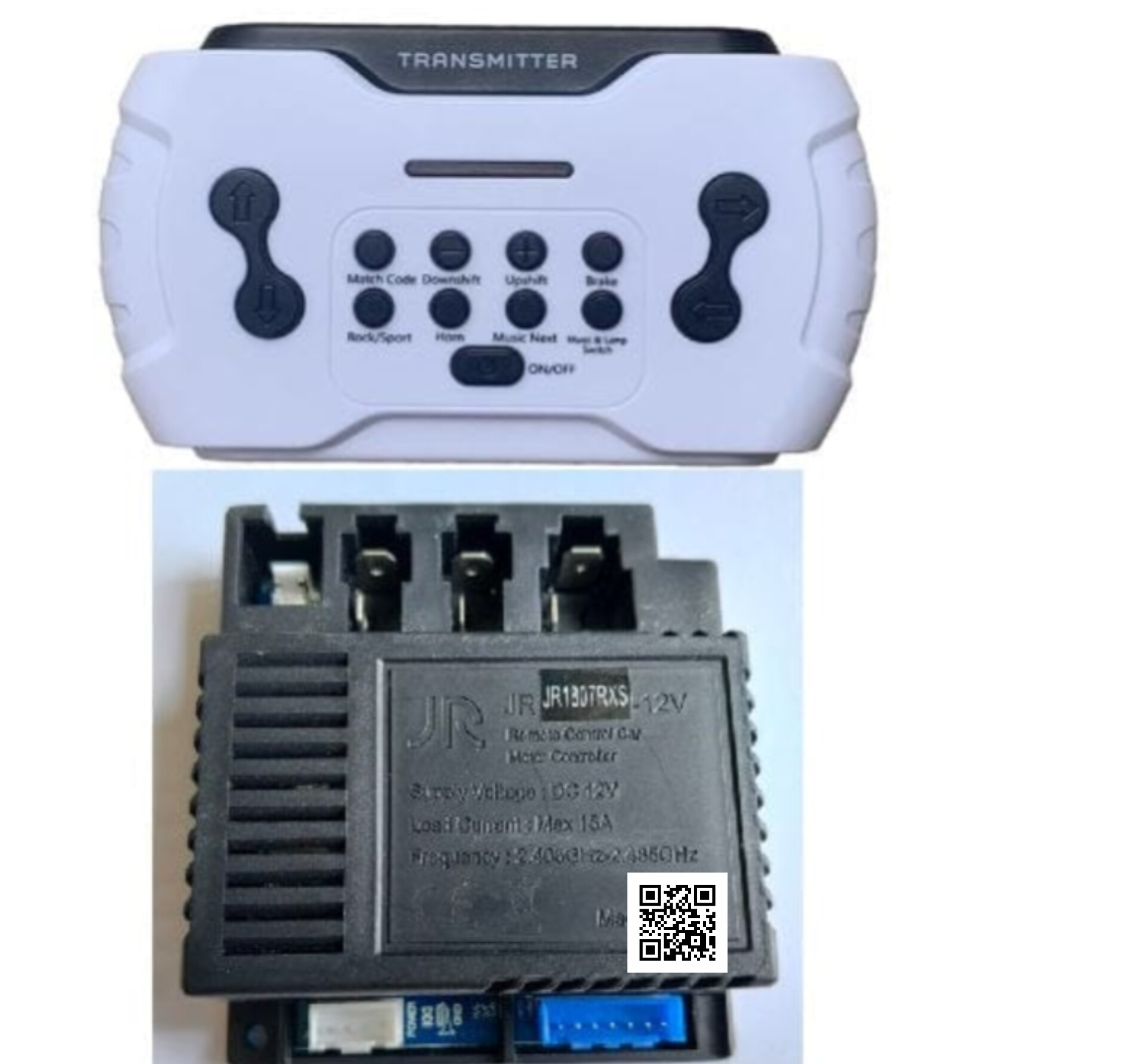 JR1907RXS 12V Ride-On Car Remote Control & Receiver Motherboard Kit
