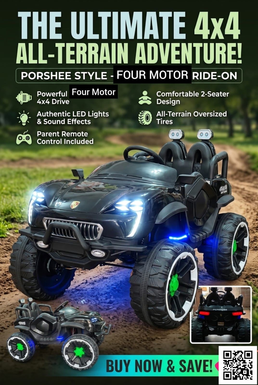 BEST Style Ultimate 4x4 Monster Jeep (SS-888 Edition)