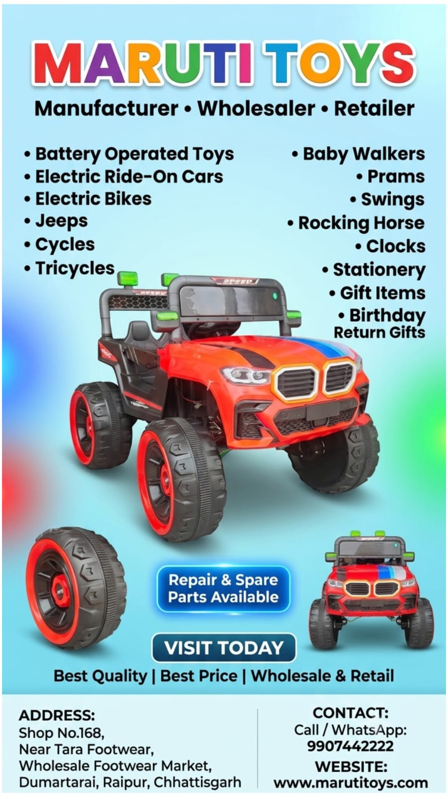 M-Sport Edition 4x4 Off-Road Kids Monster Jeep