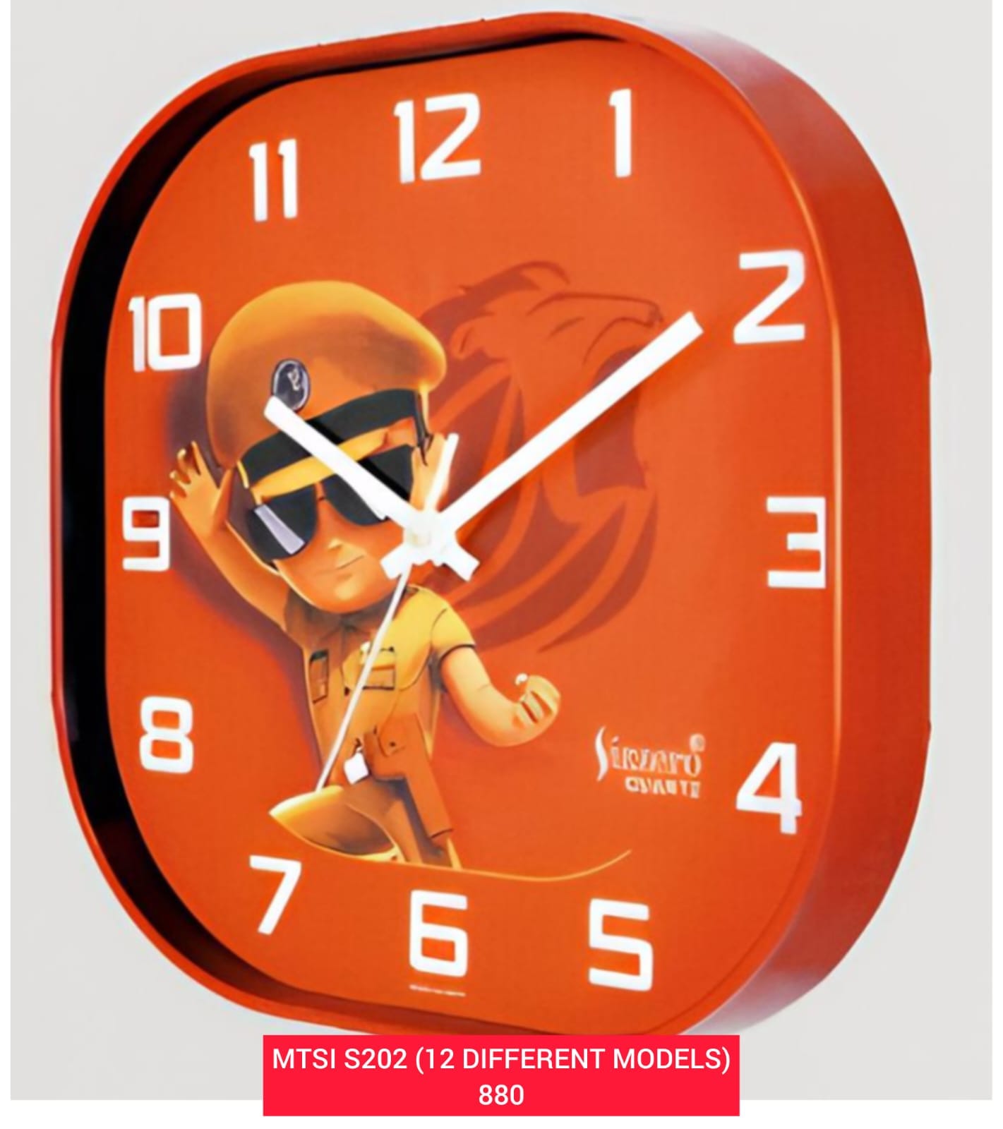 Kids Designer Quartz Wall Clock Collection (Premium Cartoon Series)