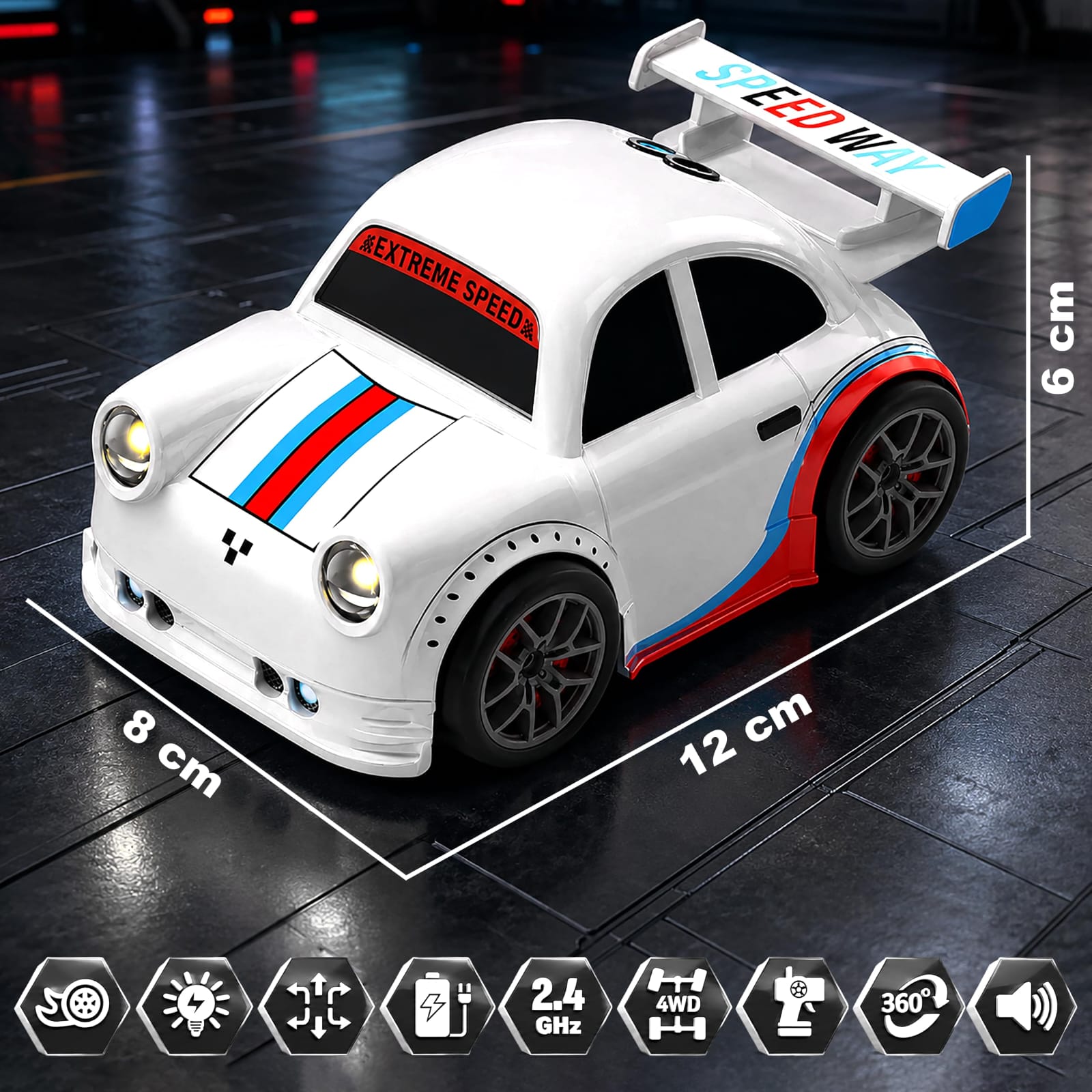 Mini Multi-Functional RC Drift Car with Follow & Escape Mode